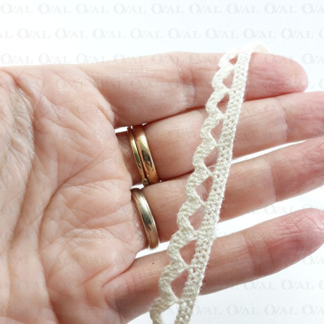 Koronka bawełniana 10mm /20 yard ecru   3858