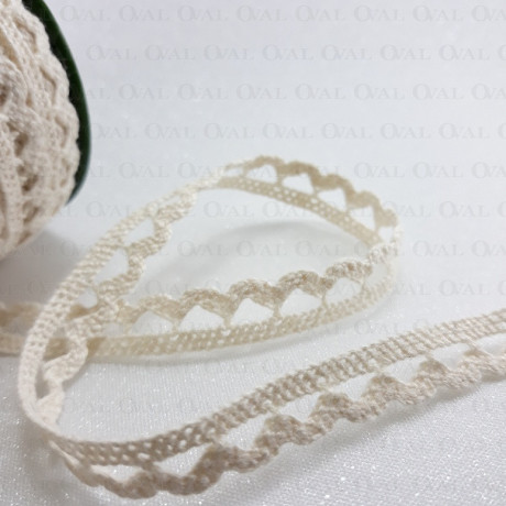 Koronka bawełniana 10mm /20 yard ecru   3858