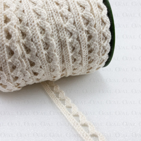 Koronka bawełniana 10mm /20 yard ecru   3858