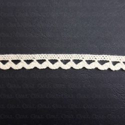 Koronka bawełniana 10mm /20 yard ecru 3858 Koronka bawełniana 10mm /20 yard ecru 3858