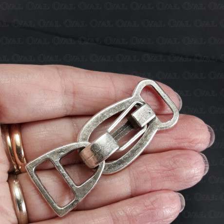 Zapięcie metalowe srebrne 2116