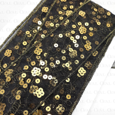 Decorative sequin tape 55mm / 1m 152