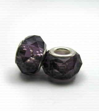 Glass Pandora-style modular bead no. 1447