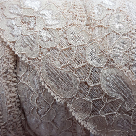 Elastic lace 40mm/1m beige 369