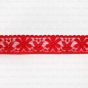 Elastic lace 35mm/1m red 3127