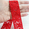 Elastic lace 35mm/1m red 3127