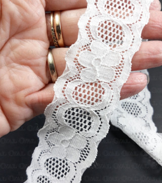 Koronka bawełniana elastyczna 55mm/1y  3222