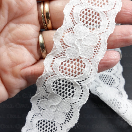 Koronka bawełniana elastyczna 55mm/1y  3222