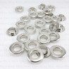Oczka, przelotki nierdzewne 8mm/200,500,1000szt srebrne PŁASKIE 4967