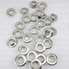 Oczka, przelotki nierdzewne 8mm/200,500,1000szt srebrne PŁASKIE 4967