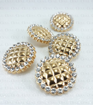 Guzik metalowy 22mm,17mm/10 szt 4969