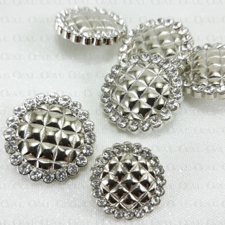 Guzik metalowy 22mm,17mm/10 szt 4970