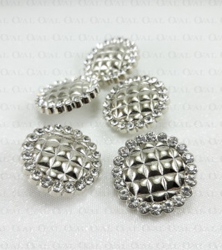 Guzik metalowy 22mm,17mm/10 szt 4970