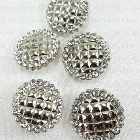 Guzik metalowy 22mm,17mm/10 szt 4970