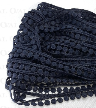 Koronka gipiurowa 11mm/20m granat 3517