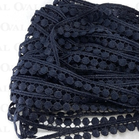 Koronka gipiurowa 11mm/20m granat 3517