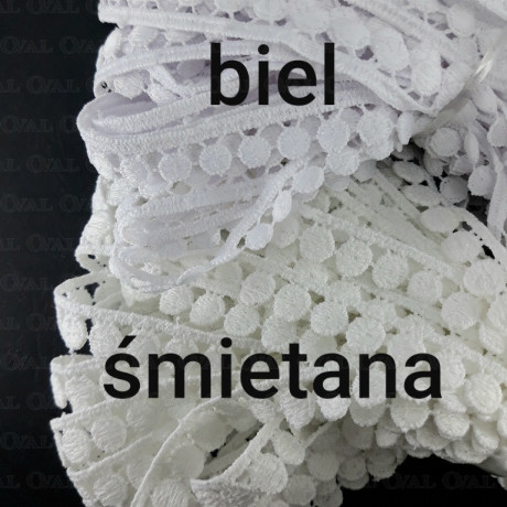 Koronka gipiurowa 11mm/20m śmietana 2668