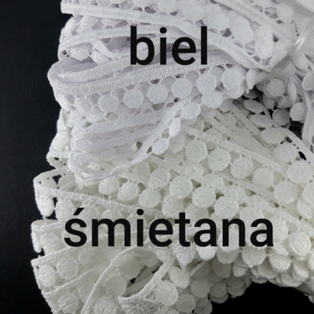Koronka gipiurowa 11mm/20m śmietana 2668 - 25403