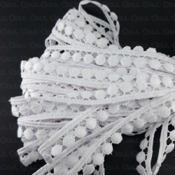 Koronka gipiurowa 11mm/20m biała 2159 Koronka gipiurowa 11mm/20m biała 2159