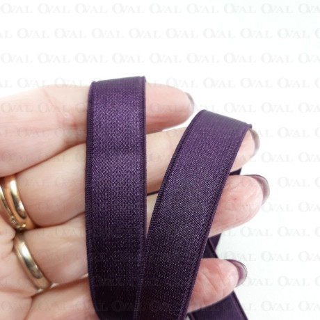 15mm/1m strap elastic aubergine 4074 E