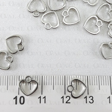 Serduszko metalowe 10 lub 50szt 3357
