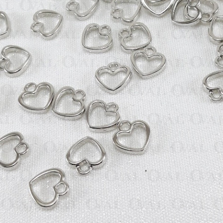 Serduszko metalowe 10 lub 50szt 3357