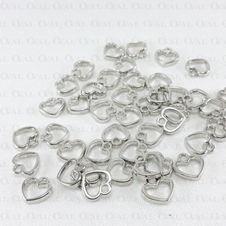 Serduszko metalowe 10 lub 50szt 3357