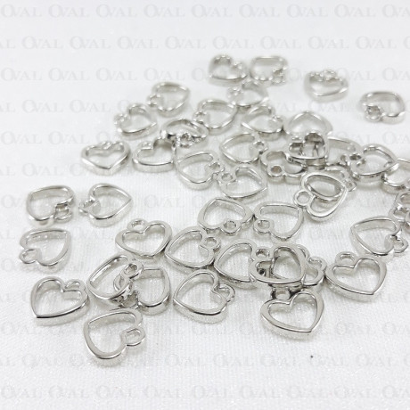 Serduszko metalowe 10 lub 50szt 3357