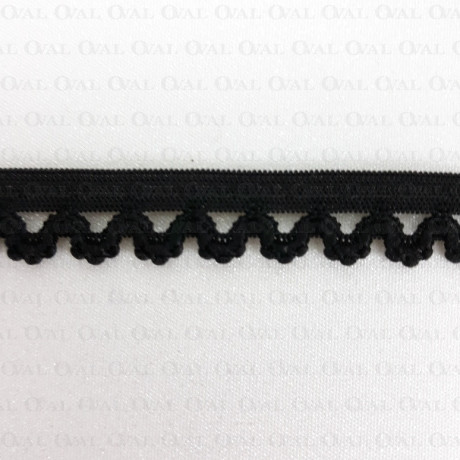 Gumokoronka 15mm/ 1 lub 25m czarna  4500