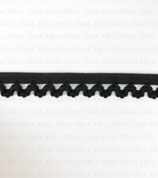 Gumokoronka 15mm/ 1 lub 25m czarna  4500