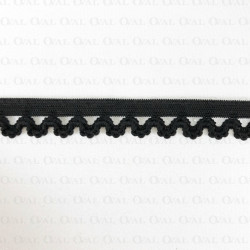 Gumokoronka 15mm/ 1 lub 25m czarna 4500 Gumokoronka 15mm/ 1 lub 25m czarna 4500