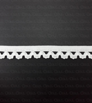 Gumokoronka 15mm/ 1 lub 25m biała  4501