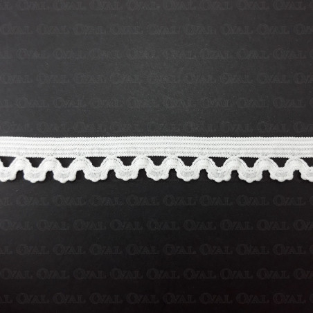 Gumokoronka 15mm/ 1 lub 25m biała  4501