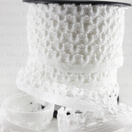 Gumokoronka 15mm/ 1 lub 25m biała  4501