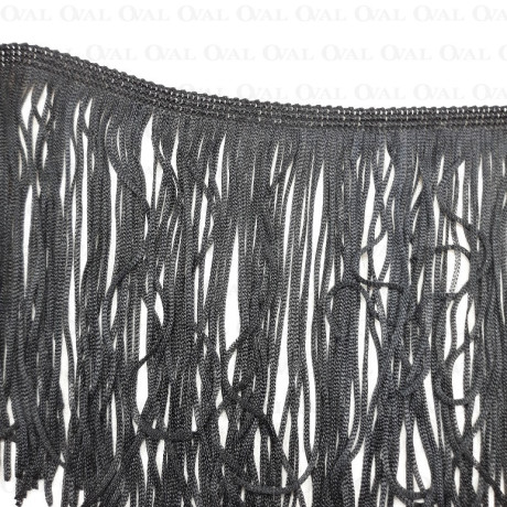 Frędzle 150cm/1m czarne 4502