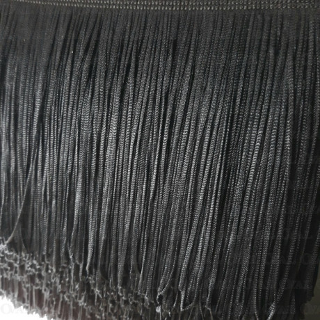 Frędzle 150cm/1m czarne 4502