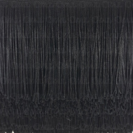 Frędzle 150cm/1m czarne 4502