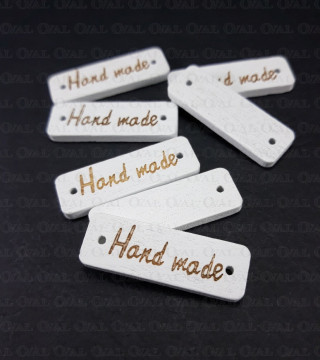 Label, wooden patch – HANDMADE patches