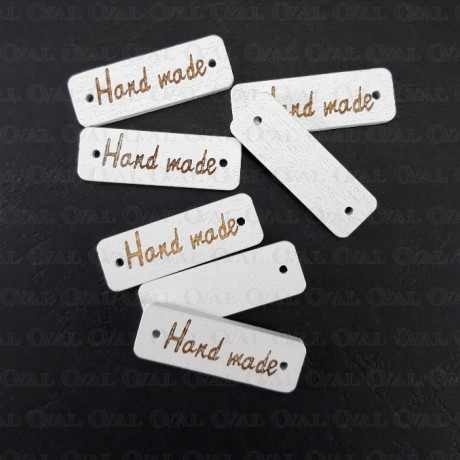 Label, wooden patch – HANDMADE patches