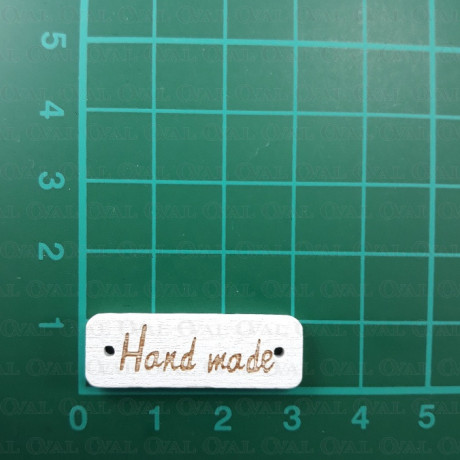 Label, wooden patch – HANDMADE patches