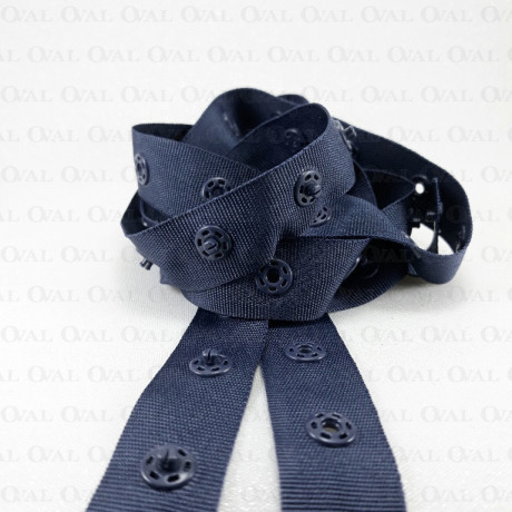 Zatrzaski na taśmie granat 1m nr 1819