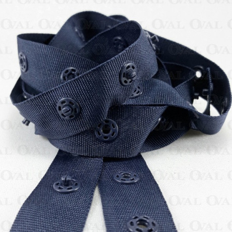 Zatrzaski na taśmie granat 1m nr 1819