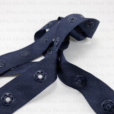 Zatrzaski na taśmie granat 1m nr 1819