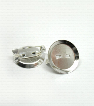 Brooch base 25mm/1, 500, 1000 pcs 1106