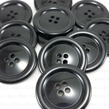 Guzik poliestrowy czarny 35mm/10 lub 100szt  5013