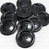 Guzik poliestrowy czarny 35mm/10 lub 100szt  5013