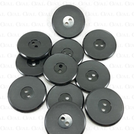 Guzik poliestrowy czarny 35mm/10 lub 100szt  5014