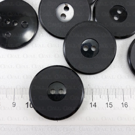 Guzik poliestrowy czarny 35mm/10 lub 100szt  5014