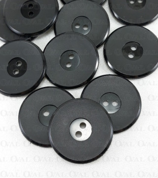 Guzik poliestrowy czarny 35mm/10 lub 100szt  5014