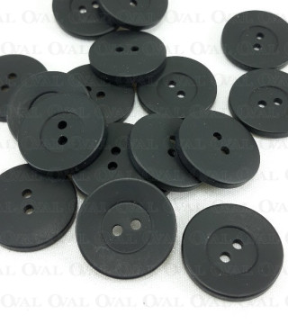 Guzik poliestrowy czarny 23mm/10 lub 100szt  5015
